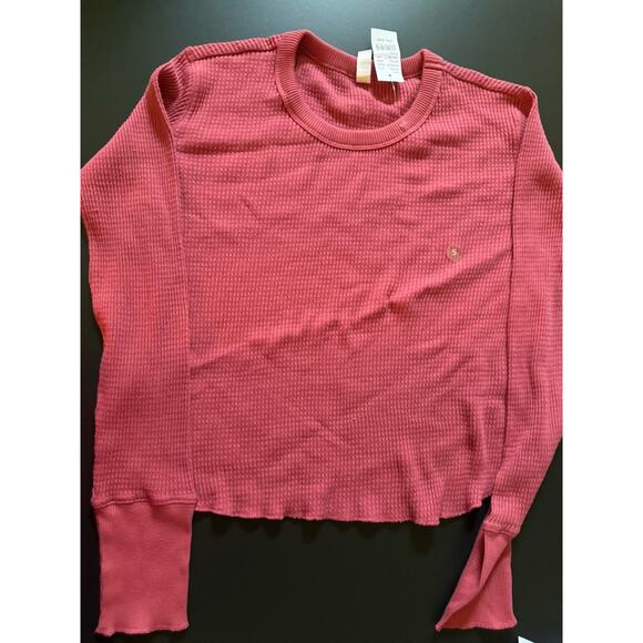 PacSun Tops - PacSun-Me to We rib knit cropped top long sleeve size Small NWT Color: Rose